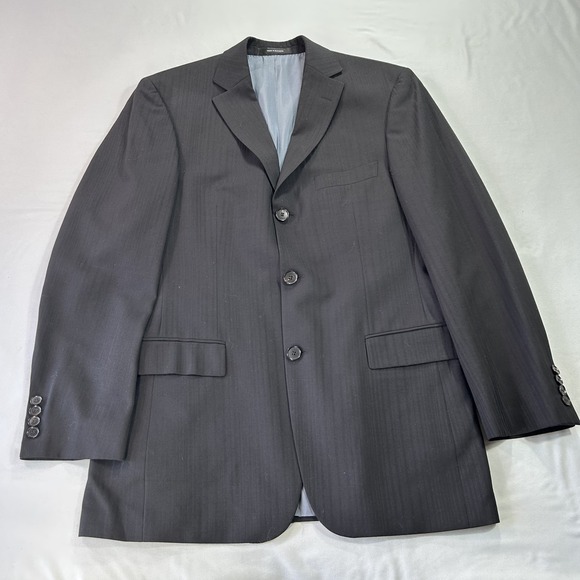 Hugo Boss Blazer Mens 38R Black Wool Scorcese Movie Sport Coat Jacket Formal